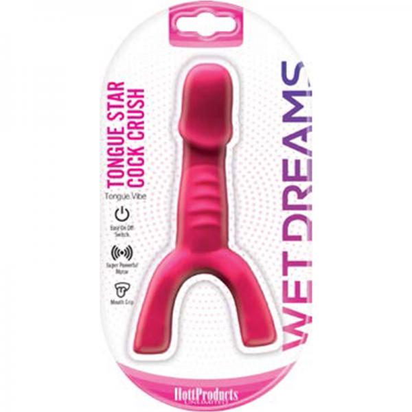 Wet Dreams Tongue Star Cock Crush Vibe With Penis Pink