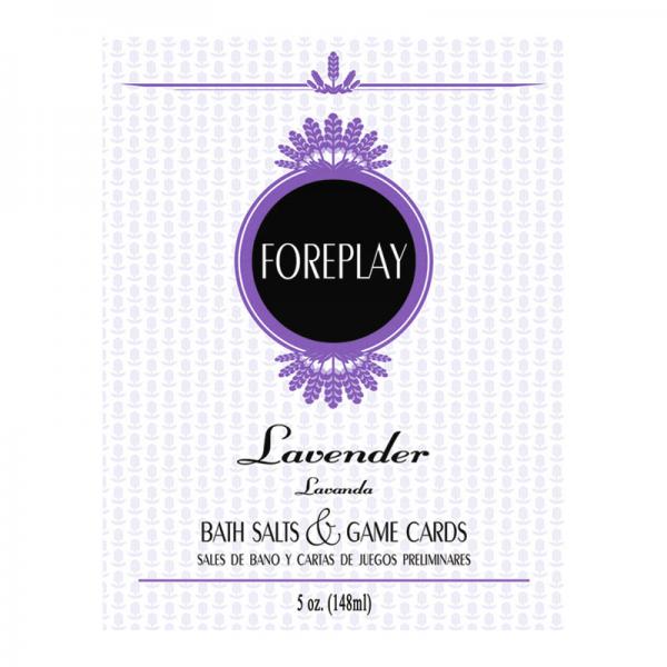 Foreplay Bath Salts & Game Cards - Lavender
