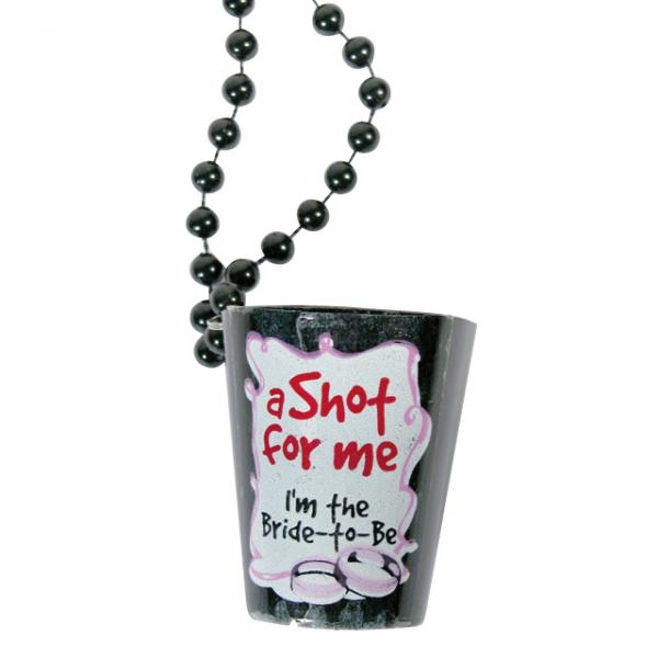 Bachelorette Shot Glass Necklace (black)