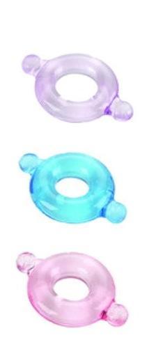 Elastomer C Ring Set - Blue, Purple, Pink