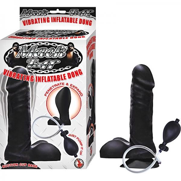 Vibrating Inflatable Dong Black