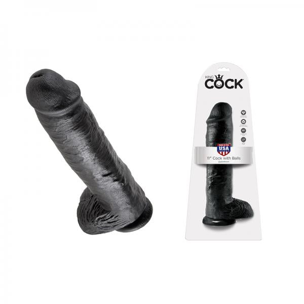 King Cock 11in Cock - Black
