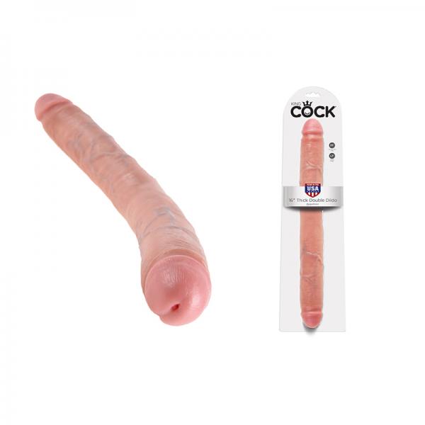 Thick Double Dildo 16 inch - Beige
