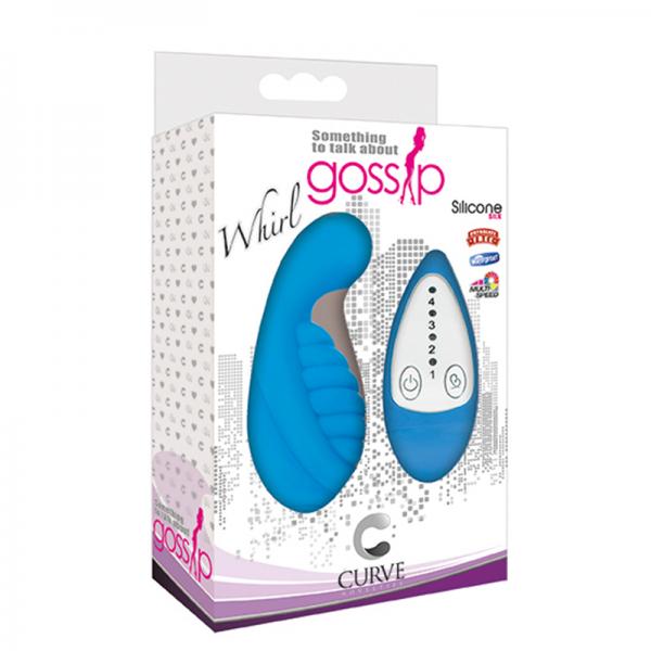 Gossip Whirl 4 Speed Silicone Egg Vibe- Blue