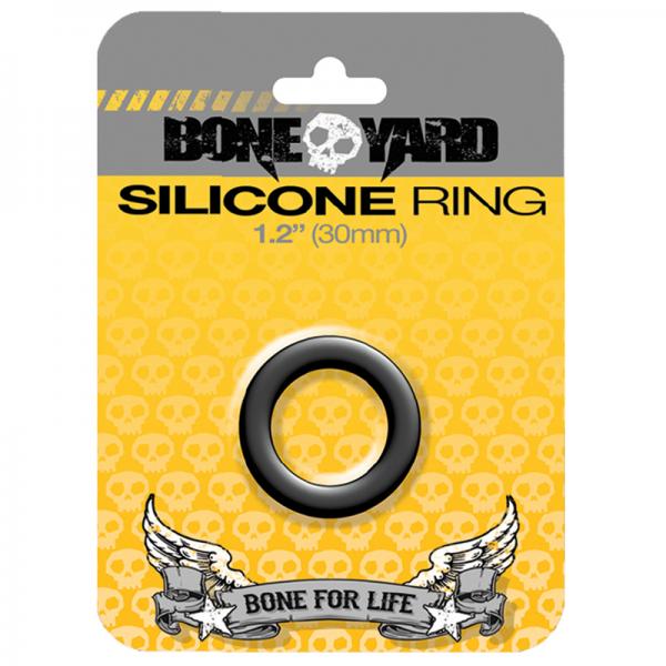 Boneyard Silicone Ring 1.2 inches Black