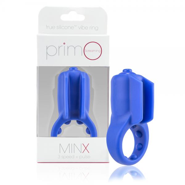 Primo Minx Blue Vibrating Ring with Fins