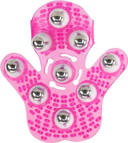 Roller Balls Massager Pink Massage Glove