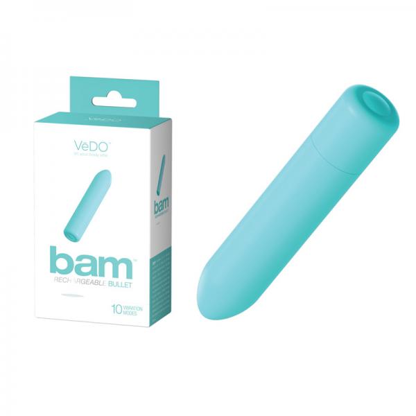 Vedo Bam Rechargeable Bullet - Tease Me Turquoise