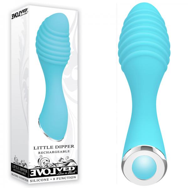 Little Dipper Blue Silicone Rechargeable Vibrator