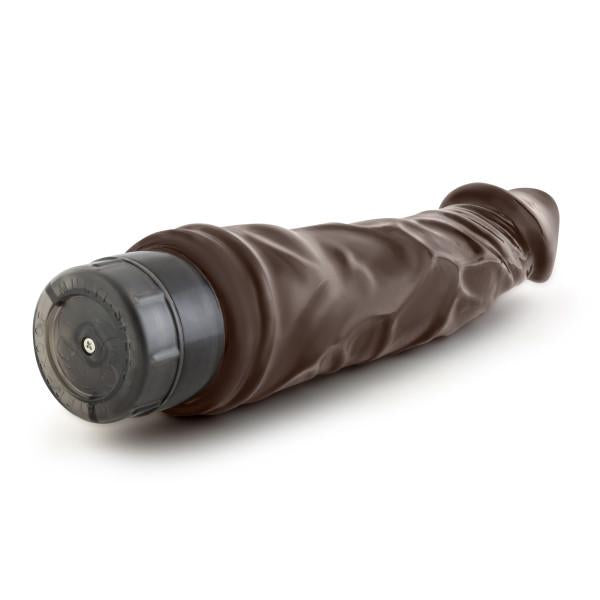 Dr Skin Vibe 6 8.75 inches Chocolate Brown Vibrating Dildo