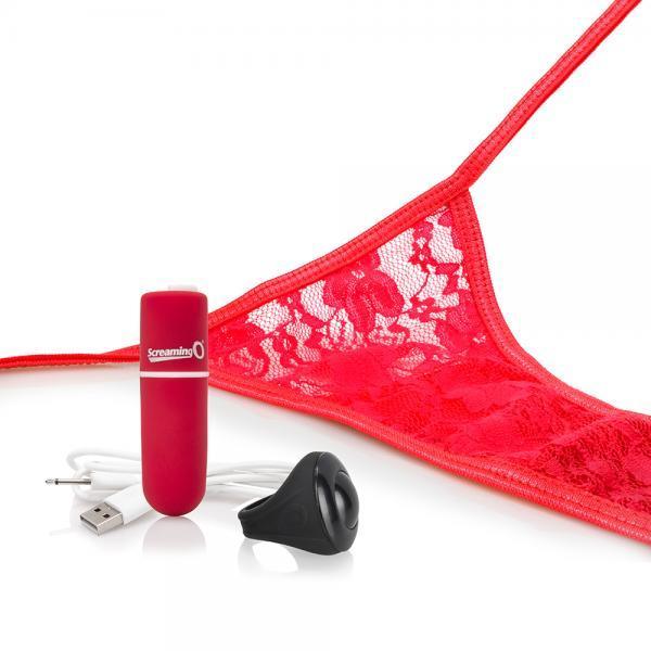 My Secret Charged Remote Control Panty Vibe Red O/S