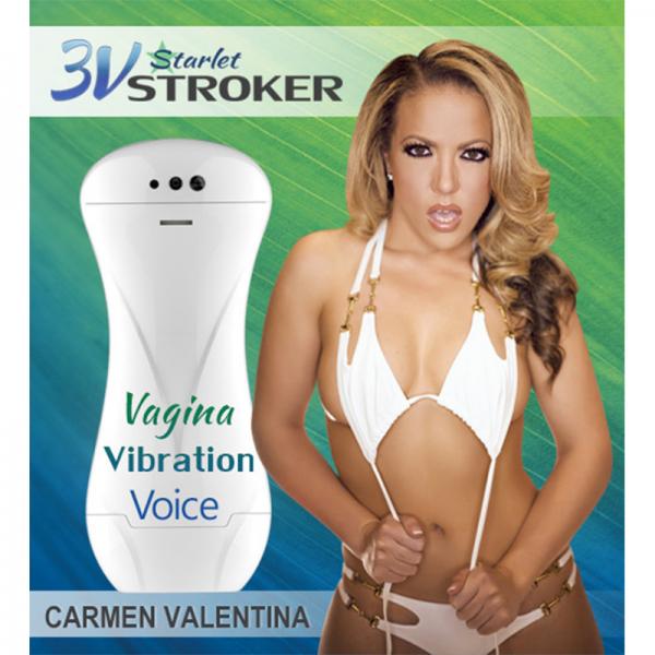 3v Talking And Vibratingstarlet Stroker Carmen Valentina