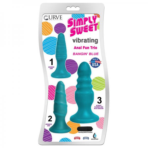 Simply Sweet Vibrating Anal Trio Teal