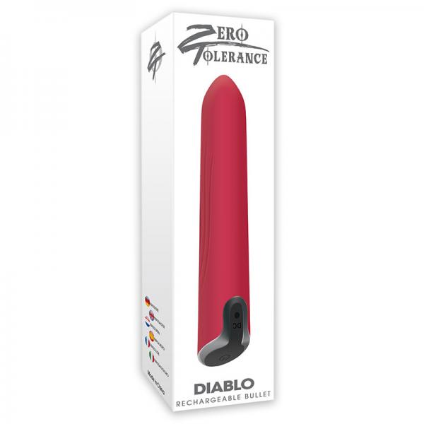 Diablo Rechargeable Bullet Vibrator Red