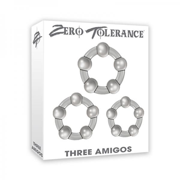 Zt Three Amigos Cock Ring Set Of 3
