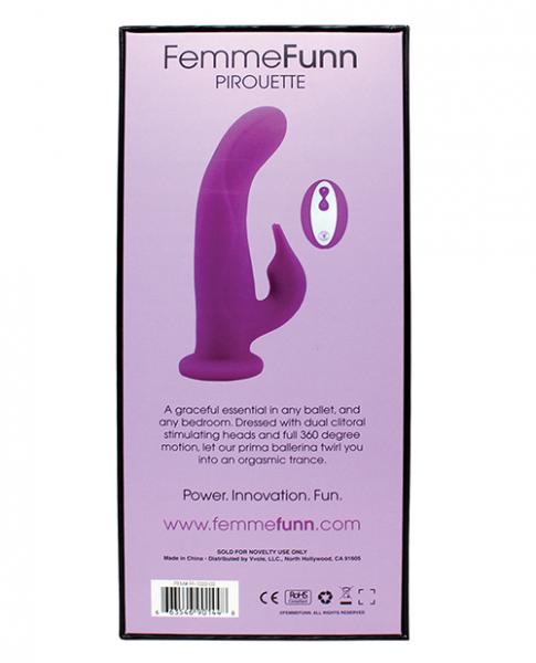 Femmefunn Pirouette Purple Rabbit Vibrator