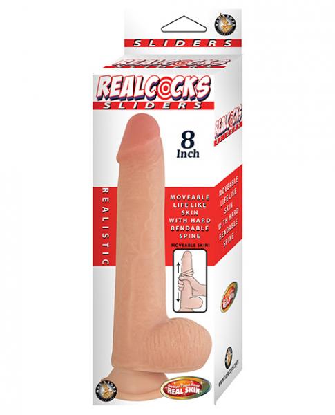 Realcocks Sliders 8 inches Realistic Dildo Beige