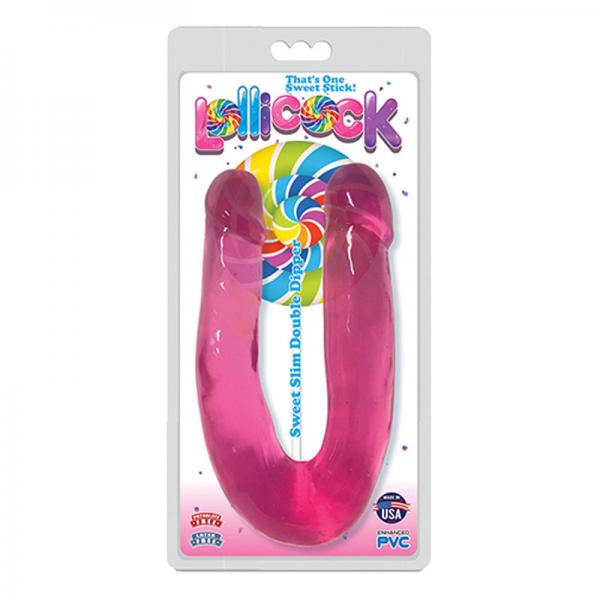 Lollicock Sweet Slim Double Dipper Dildo Pink