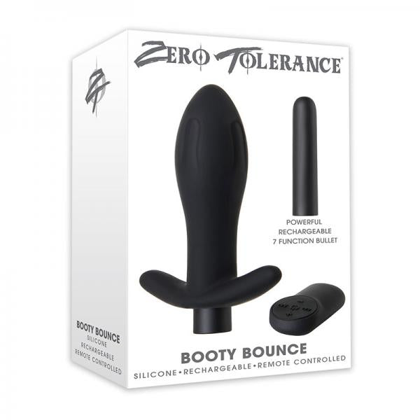 Booty Bounce Black Vibrating Butt Plug