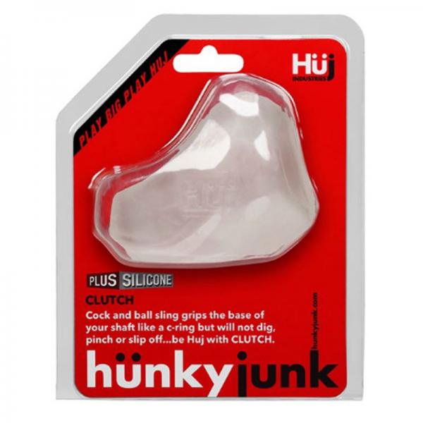Hunkyjunk Clutch Cock & Ball Sling Ice Clear