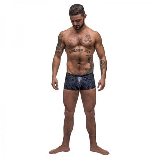 Male Power Blue Streak Mini Short Blue Xlarge