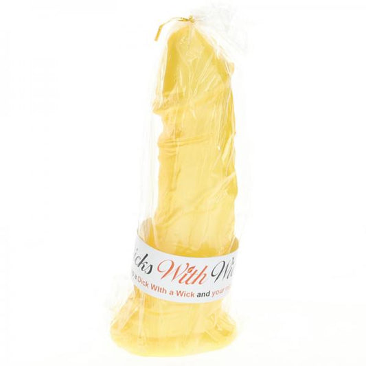 Dick With A Wicks Yellow Candle