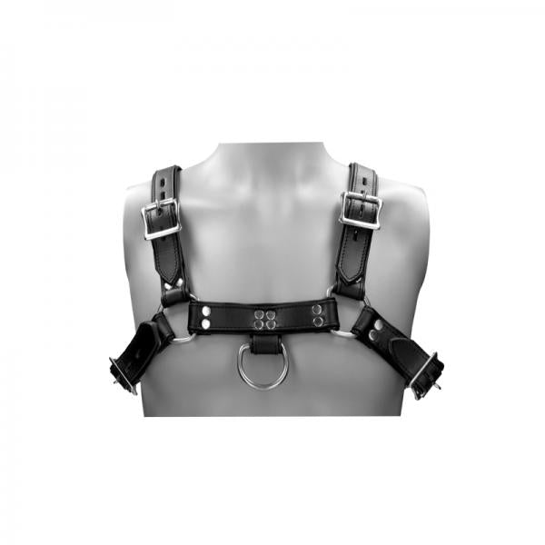 Ouch! Pain - Saddle Leather Heavy Duty Male Chest Harness