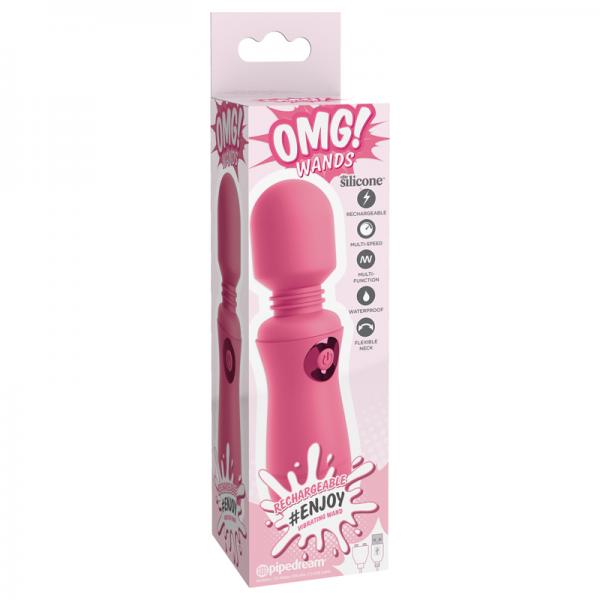 Omg! Wands Enjoy Rechargeable Vibrating Wand, Pink