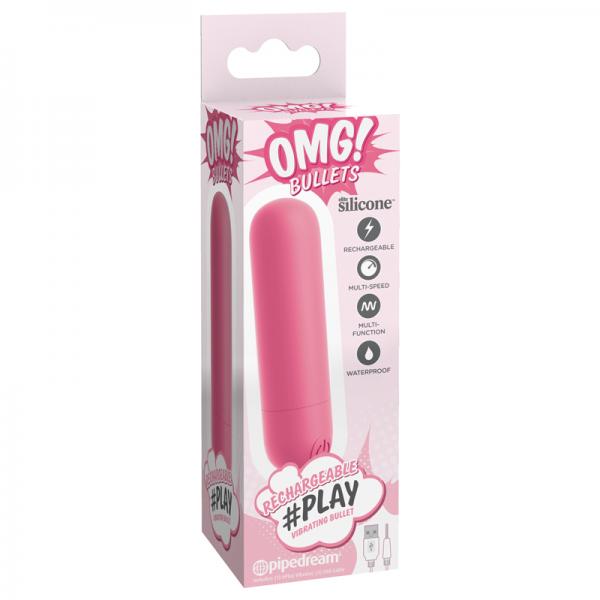 Omg! Bullets Play Rechargeable Vibrating Bullet, Pink