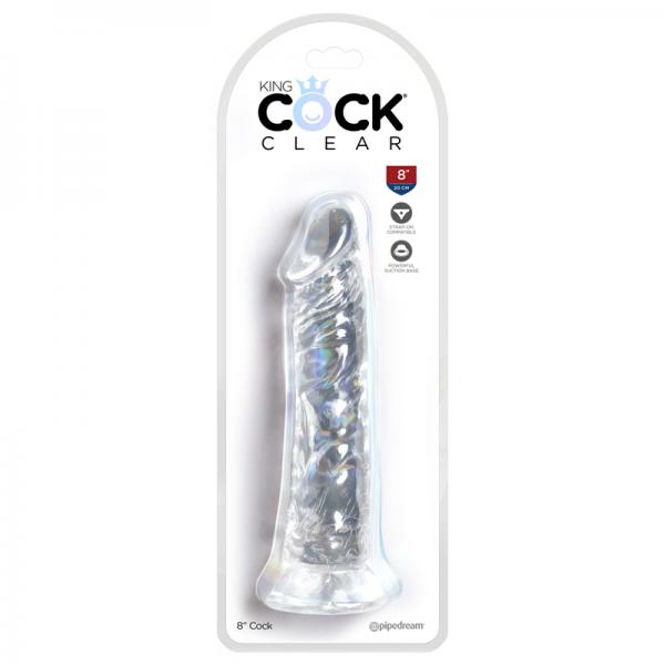 King Cock Clear 8in Cock