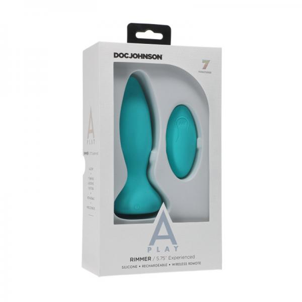 A-play Rimmer Experienced Rechargeable Silicone Anal Plug With Remote Teal