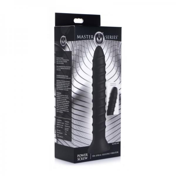 Power Screw 10X Spiral Silicone Vibrator