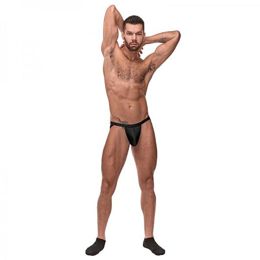 Mp Cage Matte Strappy Ring Jock Blk Lx