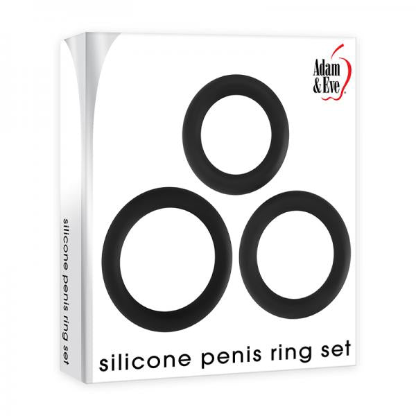 A&e Silicone Penis Ring Set Of 3