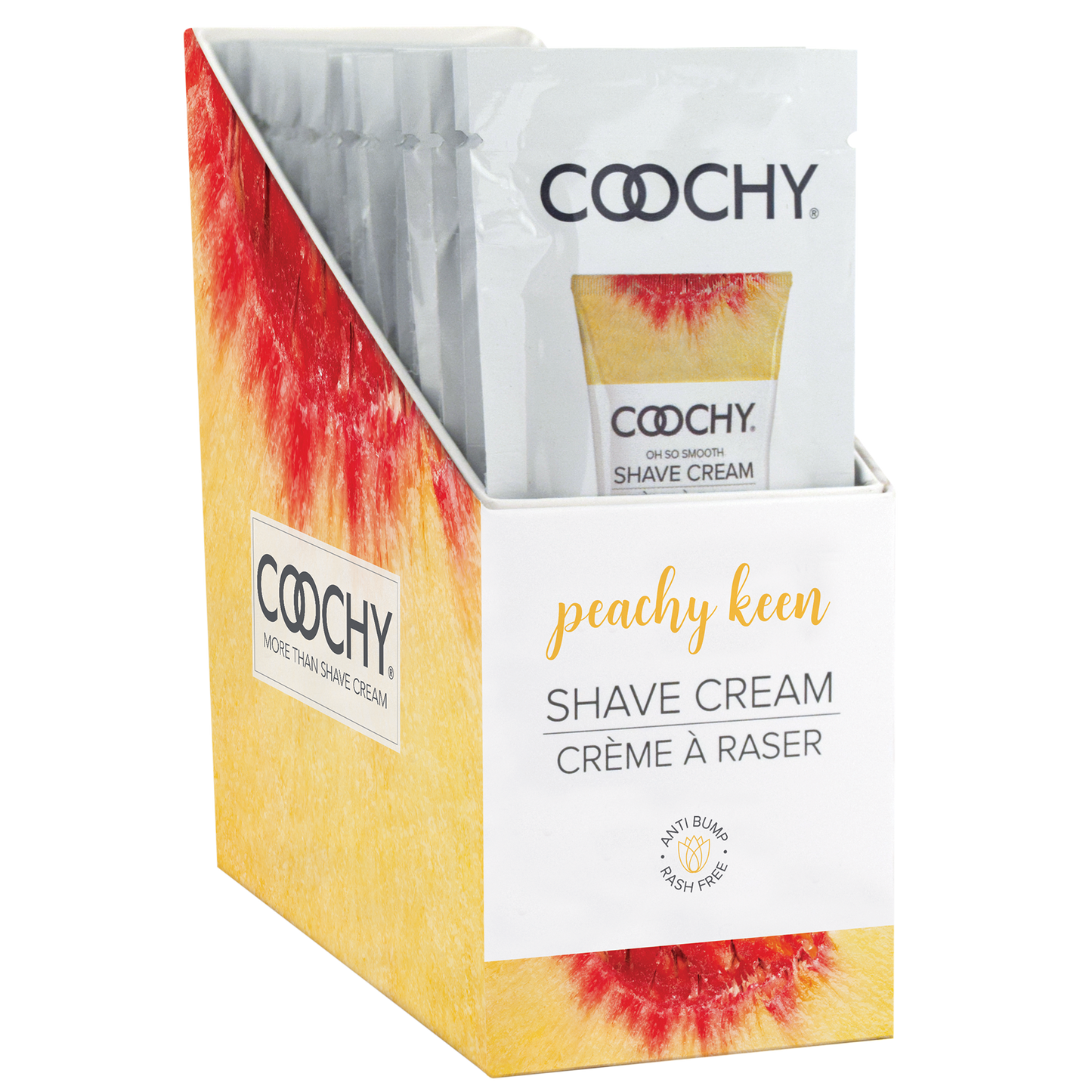 Shave Cream - Peachy Keen 24pc | 15ml - Foil - DISPLAY