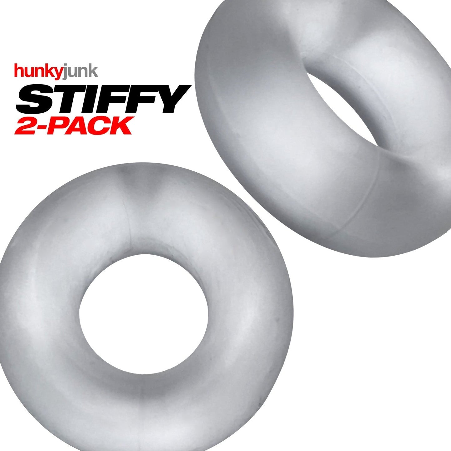 STIFFY 2-pack bulge cockrings - CLEAR ICE